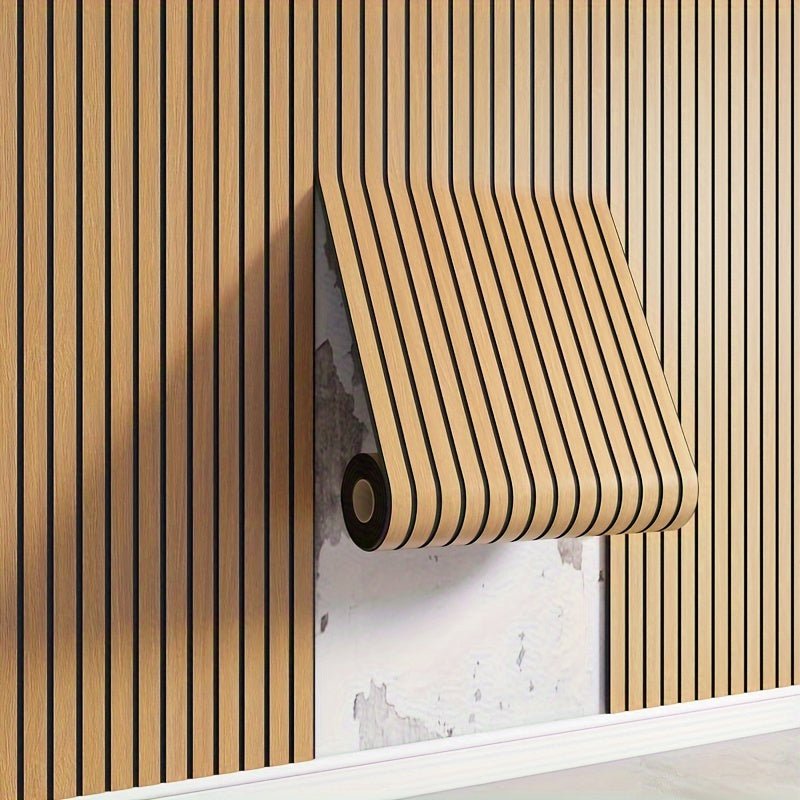Wood Texture 3D Wall Panels With Self-Adhesive Design