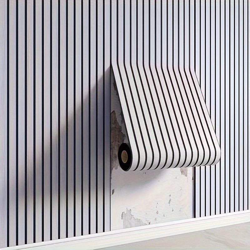 Wood Texture 3D Wall Panels With Self-Adhesive Design