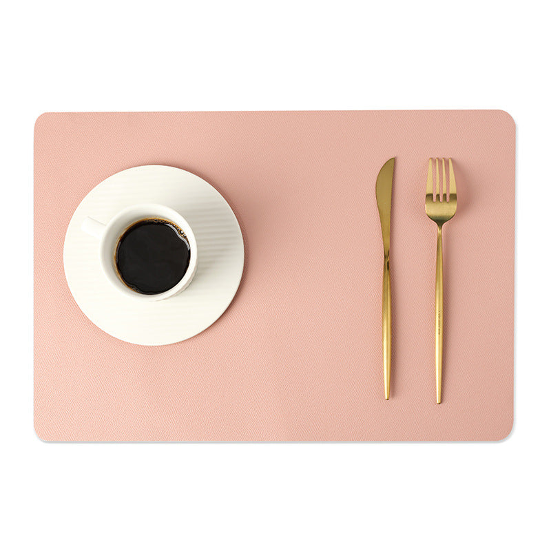 Elegant Placemats With PU Leather Finish Waterproof Non-Slip Bottoms For Table Protection