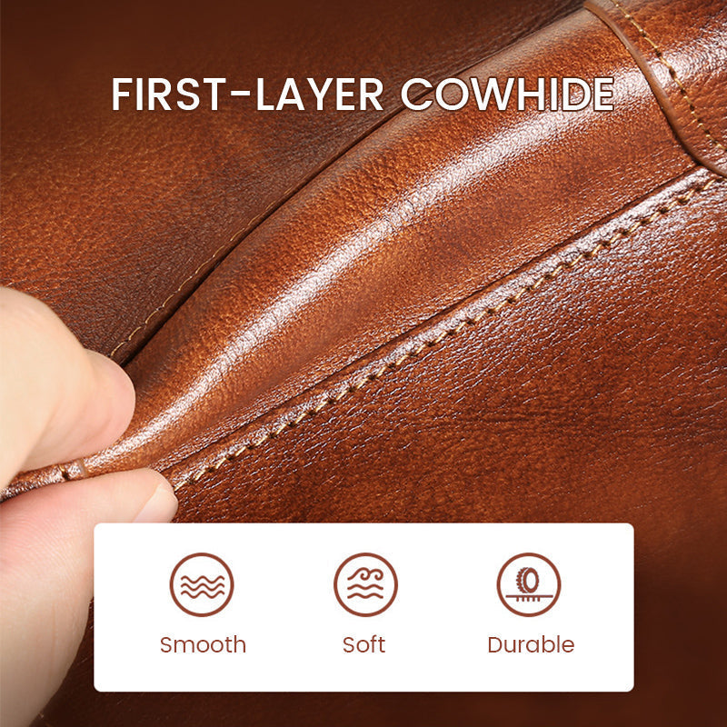 Slim RFID Blocking Wallet For Men, Premium Leather Finish, Minimalist
