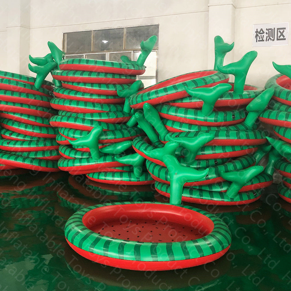 Summer Splash Watermelon Design Inflatable Pool With Durable PVC For Endless Summer Fun