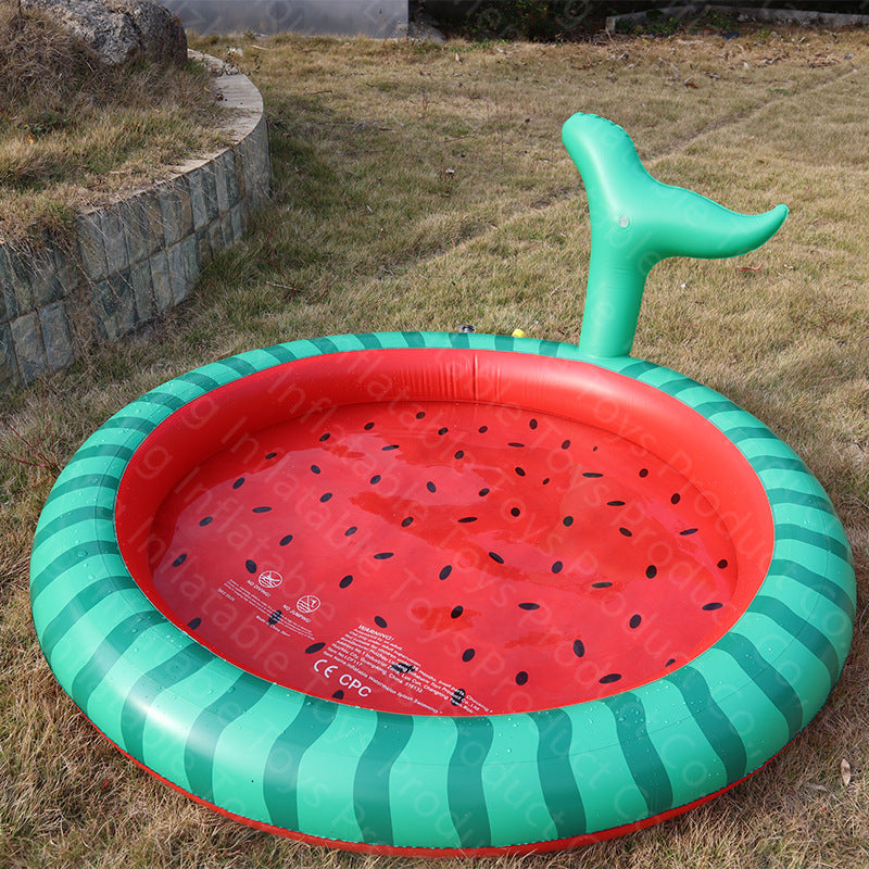 Summer Splash Watermelon Design Inflatable Pool With Durable PVC For Endless Summer Fun