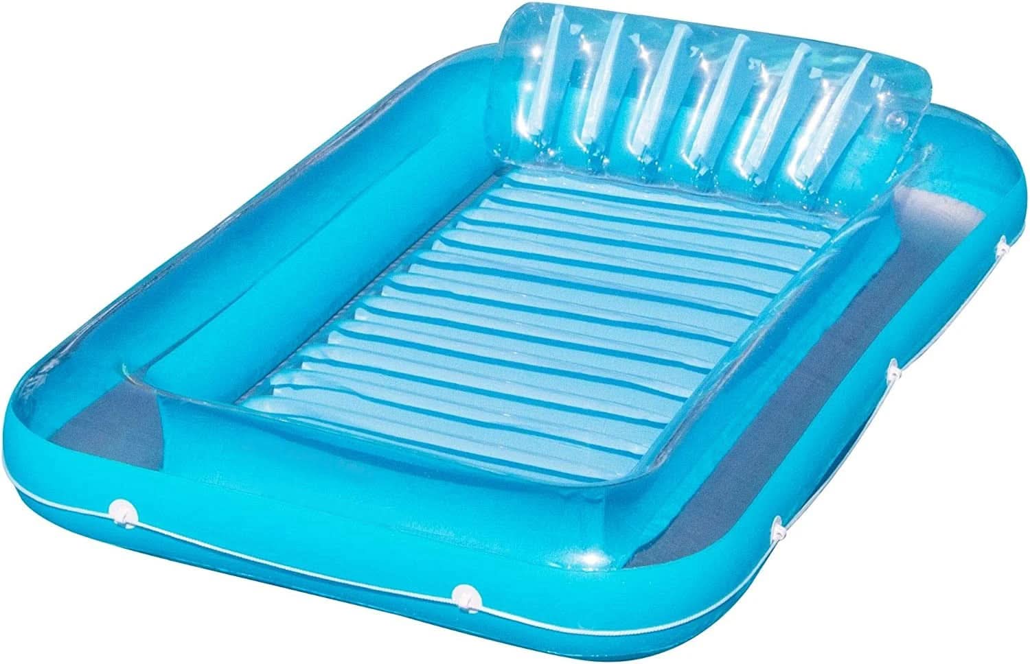 SunBreeze Inflatable Lounge Chair With Removable Headrest For Outdoor Poolside Relaxation