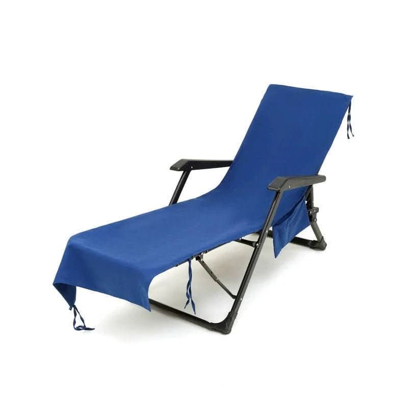 SunLounge Towel With Side Pockets And Non Slip Design For Outdoor Comfort