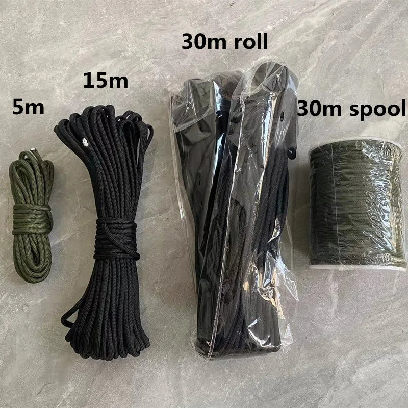 Survival Essentials Paracord Rope 550, 20 Meter Military Strength For Outdoors