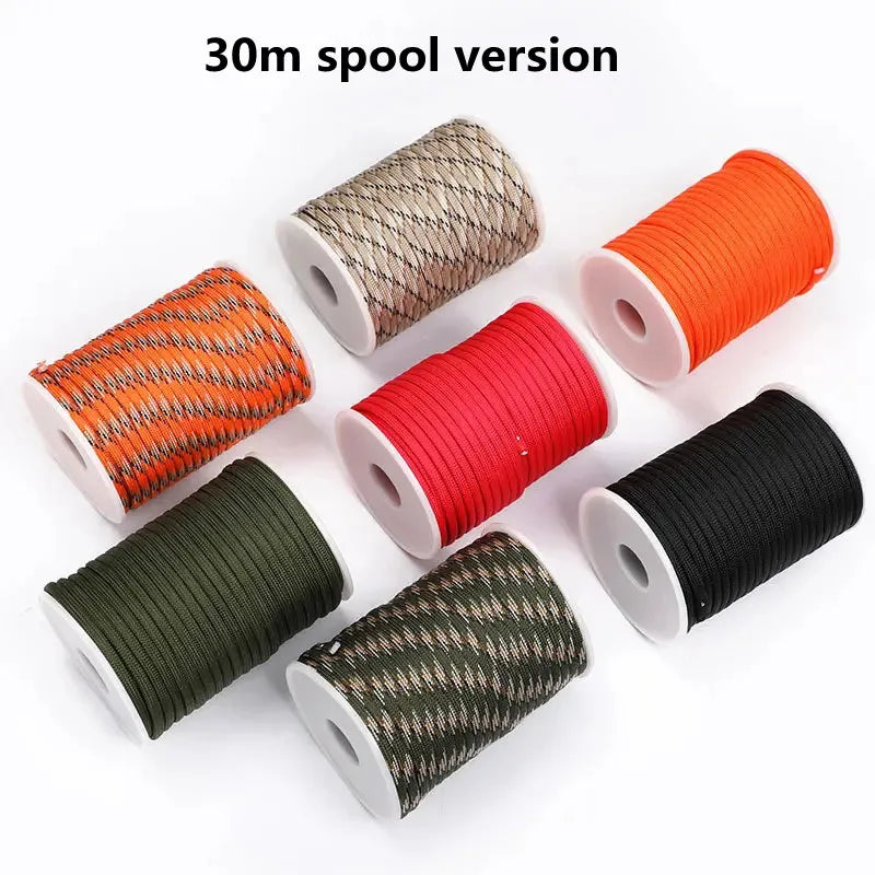 Survival Essentials Paracord Rope 550, 20 Meter Military Strength For Outdoors