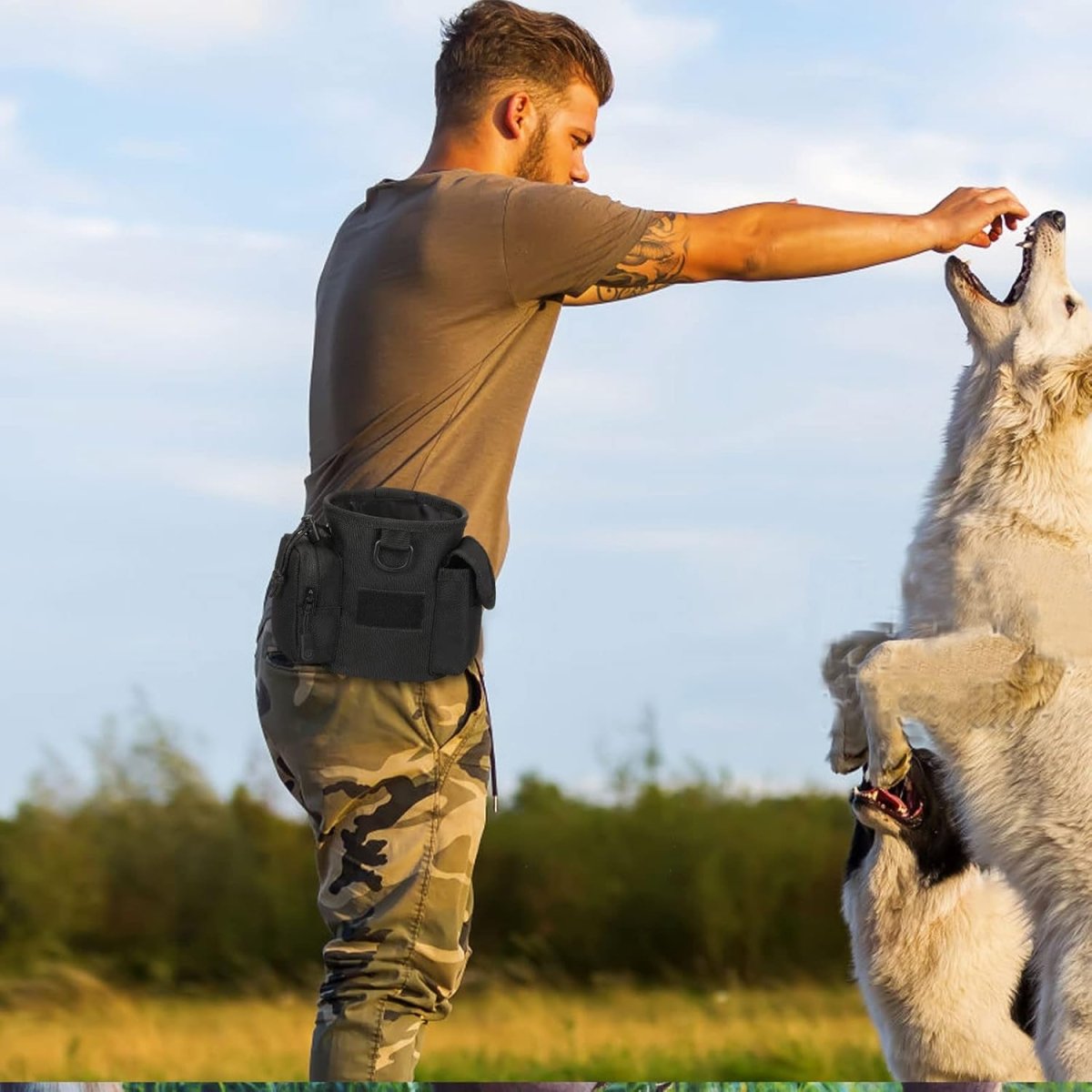 TacticalPouch Quick Access Canine Treat Pouch For Walks And Training
