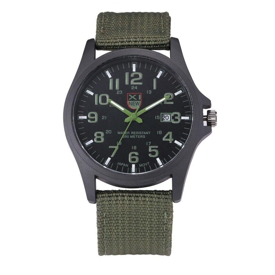 Tactical Men's Watch With Waterproof Up To 50 Meters And Shock Resistant Outdoor Timepiece