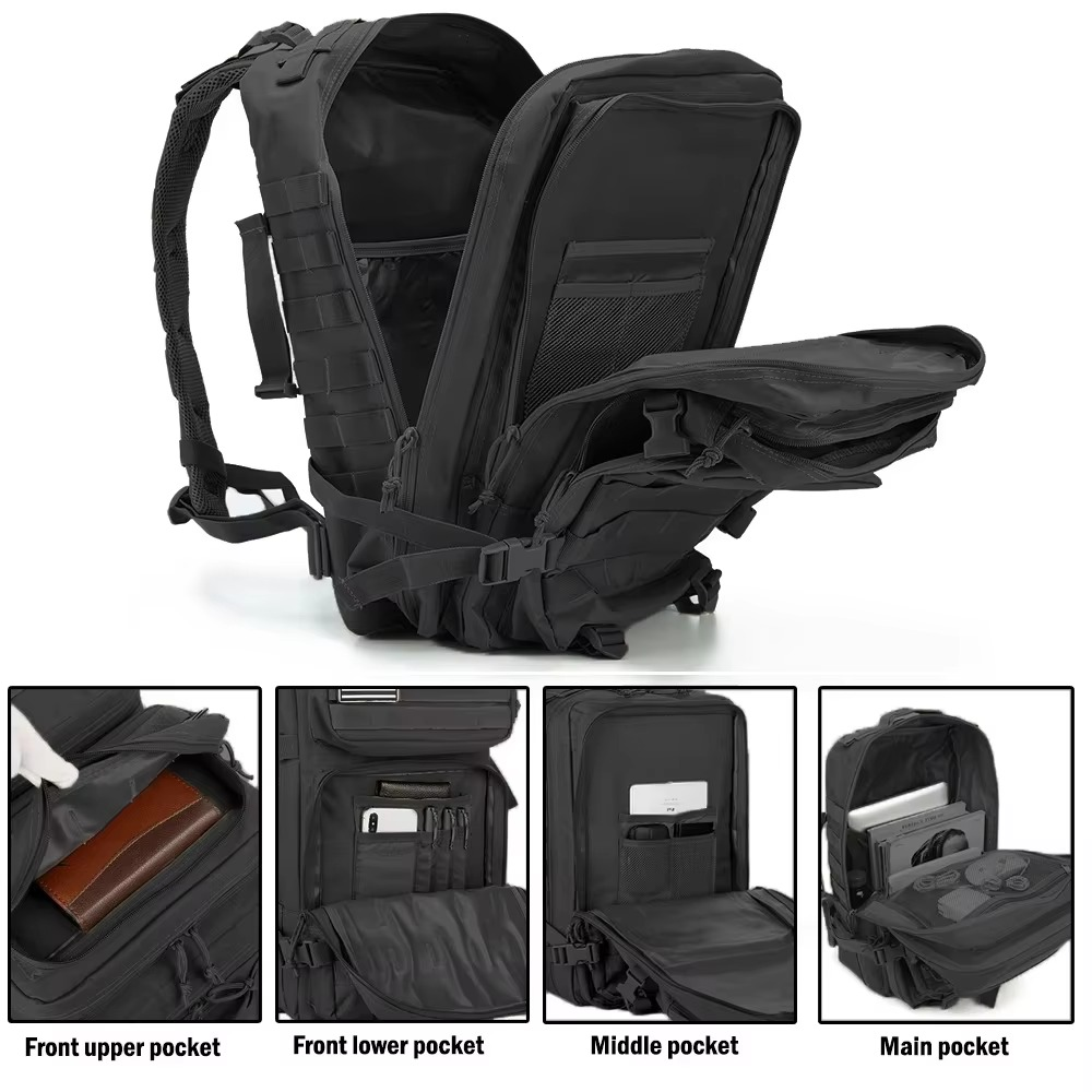Tactical Outdoor Backpack With MOLLE System For Comfortable Hiking And Hunting