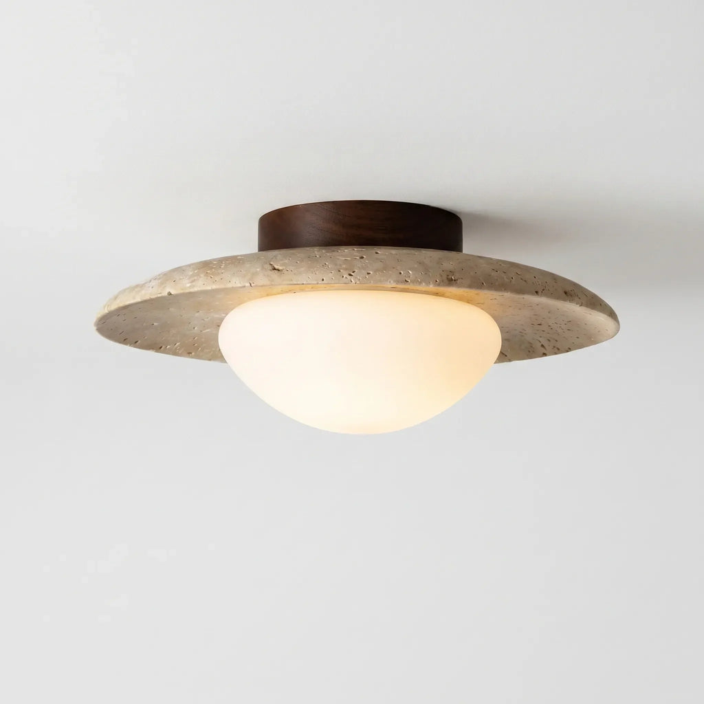 Minimalist Round Ceiling Light -  Illuminating Living Spaces - Ormexis