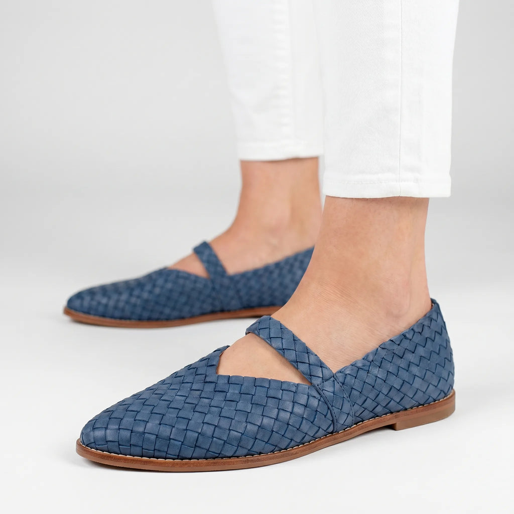 Woven Pointed Toe Mules -  Easy Slip-On Wear - Ormexis