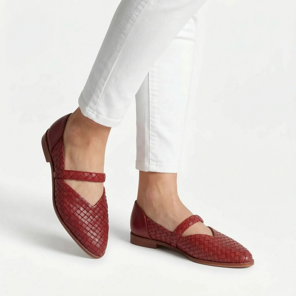 Woven Pointed Toe Mules -  Easy Slip-On Wear - Ormexis