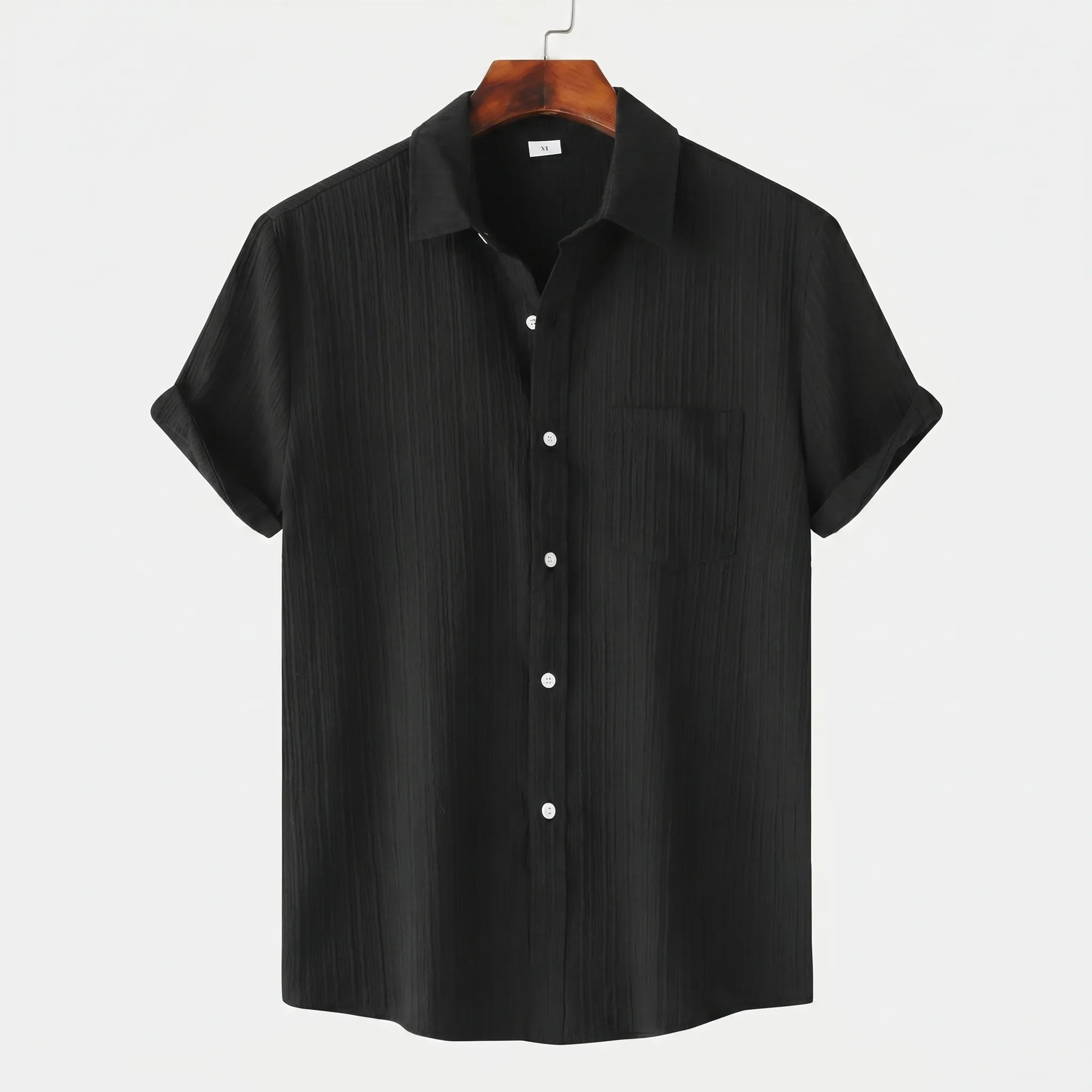 Textured Short Sleeve Shirt -  Smart Casual Dressing - Ormexis