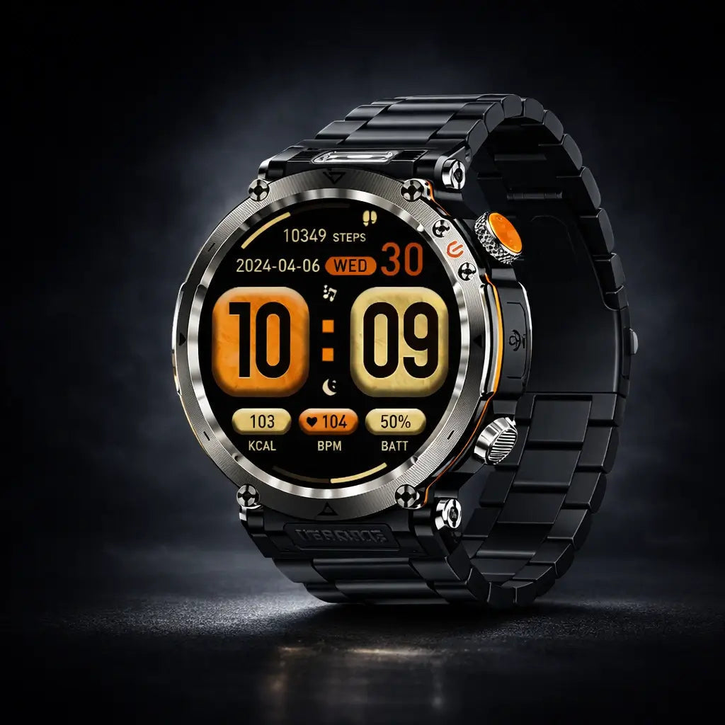 TitanCore Series Rugged GPS Smartwatch With Health Monitoring For Outdoor Adventures