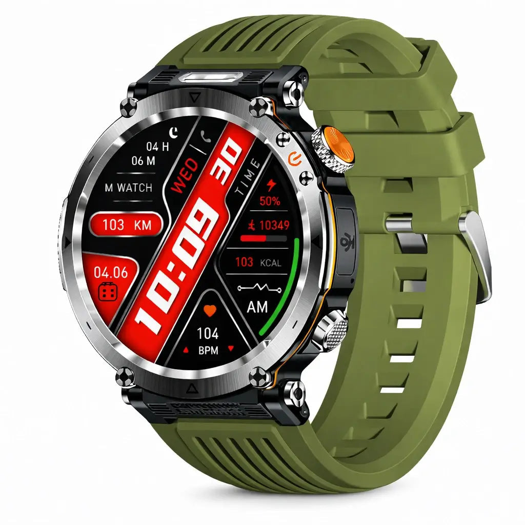 TitanCore Series Rugged GPS Smartwatch With Health Monitoring For Outdoor Adventures