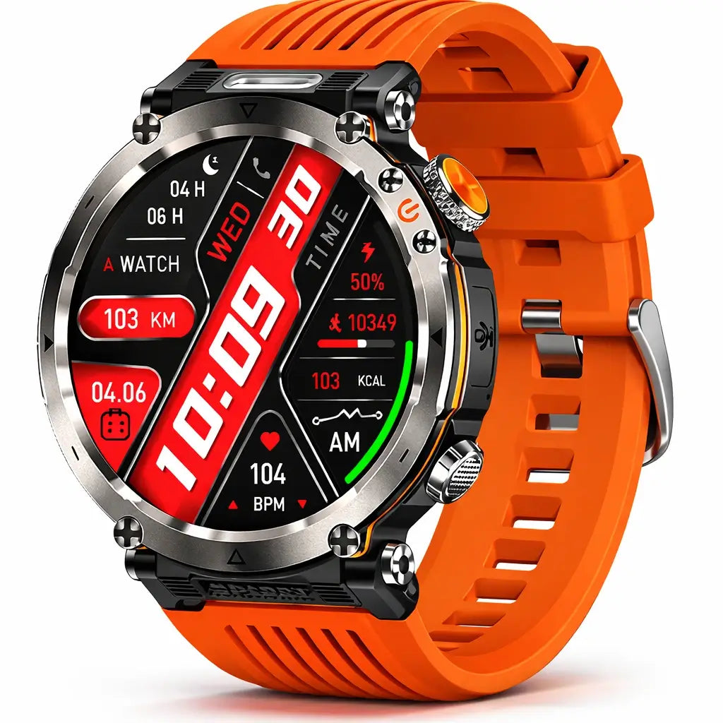 TitanCore Series Rugged GPS Smartwatch With Health Monitoring For Outdoor Adventures