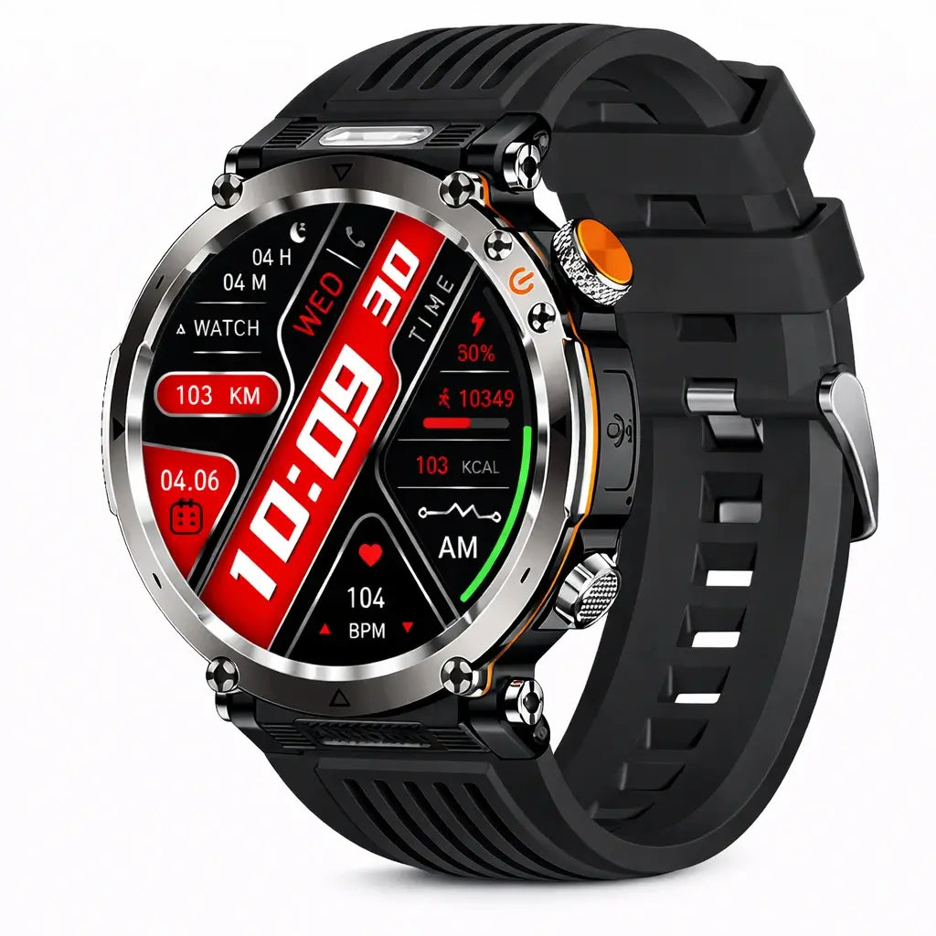 TitanCore Series Rugged GPS Smartwatch With Health Monitoring For Outdoor Adventures