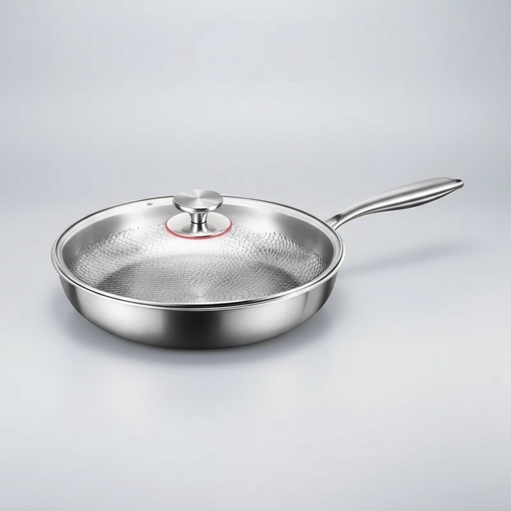 Titanium Kitchen Skillet Nonstick Hammered Frying Pan Induction Compatible