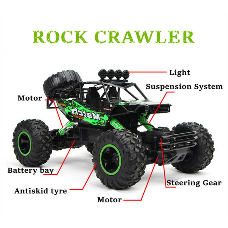 TrailBlaze X1 4WD RC Monster Truck With Shock Absorbing Suspension For Off Road Fun