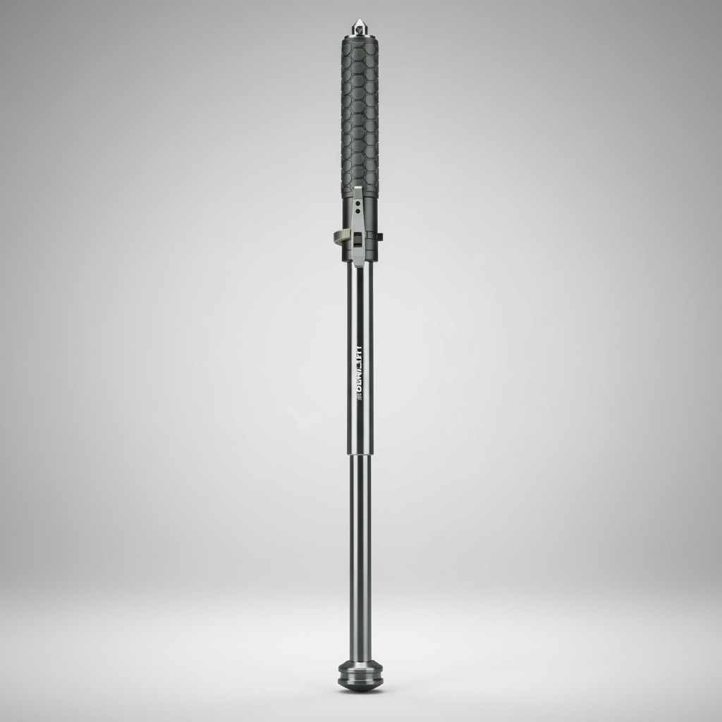 TrailBlazer Automatic Trekking Pole With LED Light And Anti Slip Grip