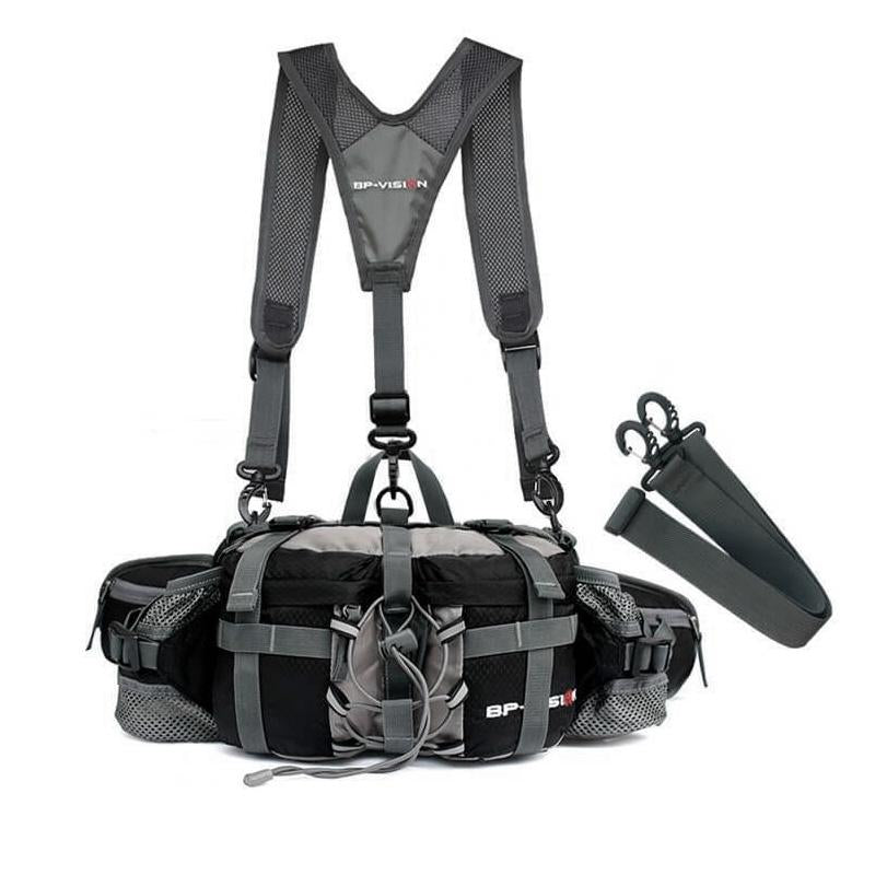 TrailBlazer Hiking Hip Bag With Adjustable Belt And Waterproof Design