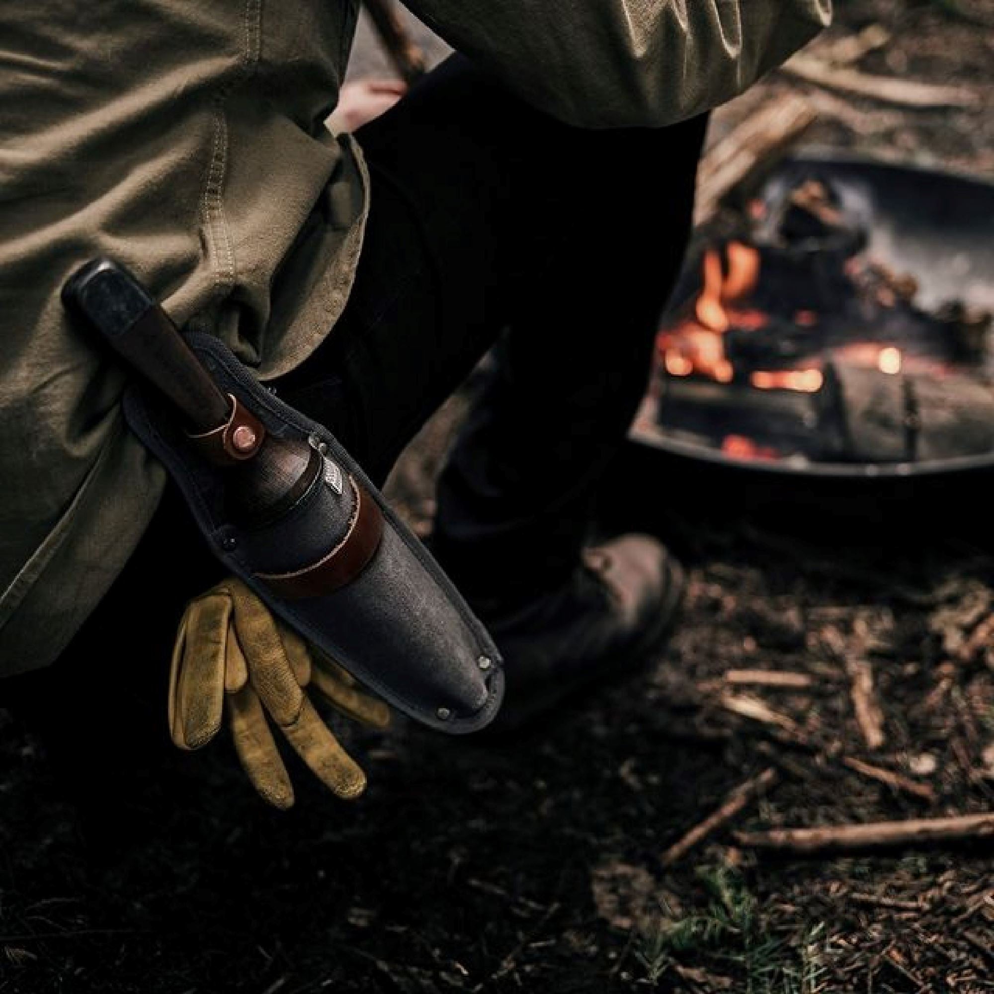TrailForge Survival Knife With Ergonomic Grip And Durable Blade Compact Outdoor Tool