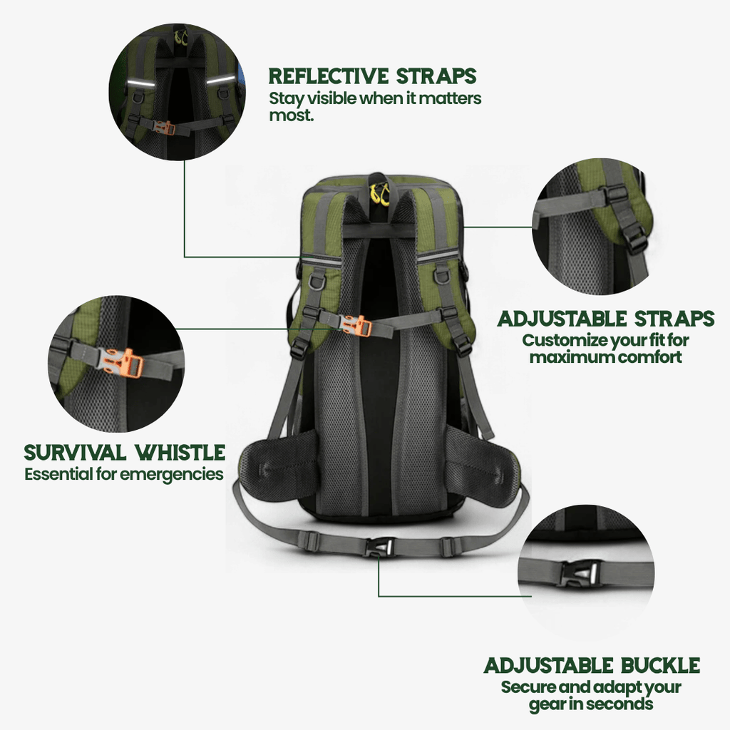TrailPro 50L Hiking Pack With Airy Back Panel For Everyday Comfort