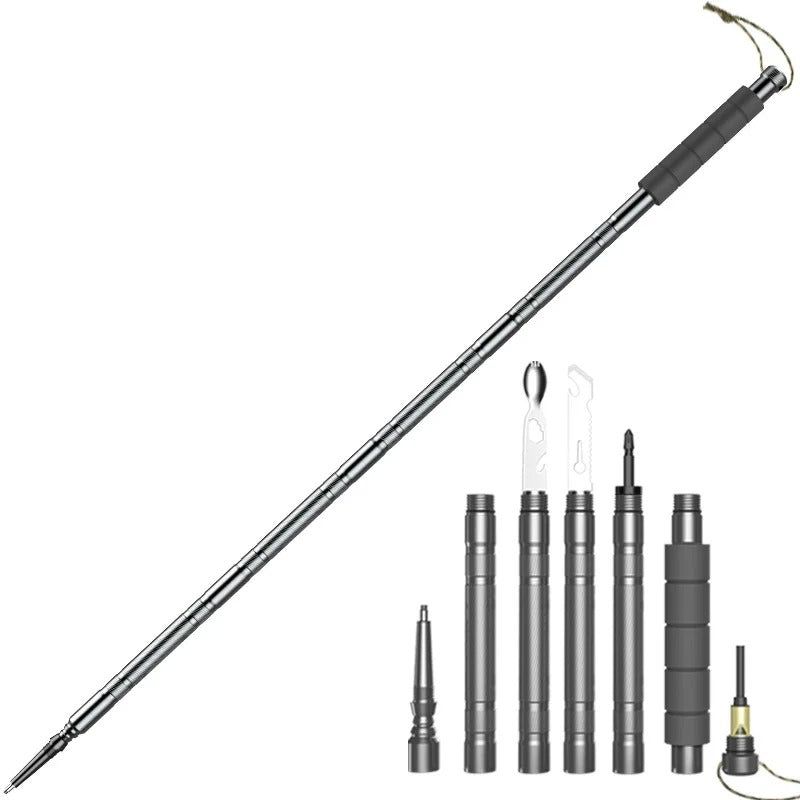 Trailforce All-In-One Hiking Stick With Survival Tools