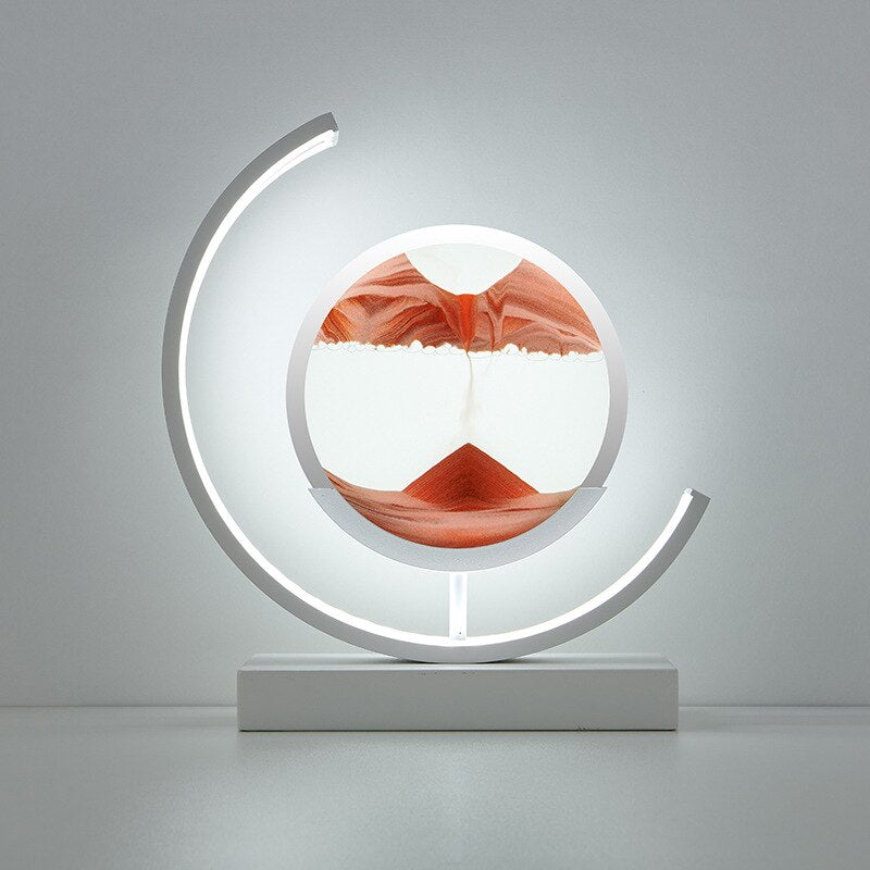 Tranquil Light LED Table Lamp With Moving Sand Scene For Relaxation