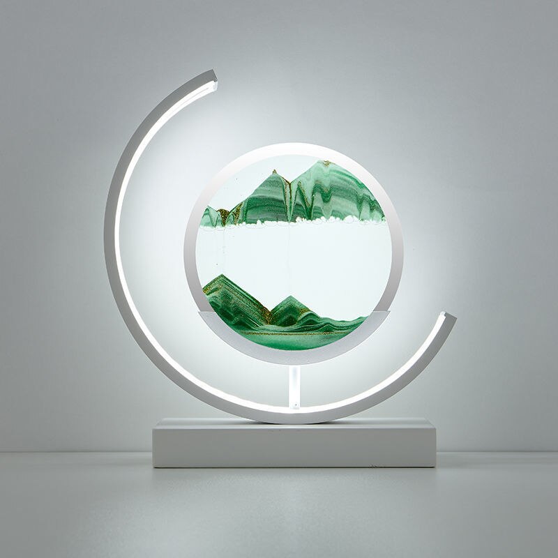 Tranquil Light LED Table Lamp With Moving Sand Scene For Relaxation