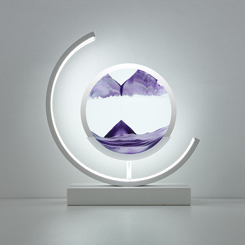 Tranquil Light LED Table Lamp With Moving Sand Scene For Relaxation