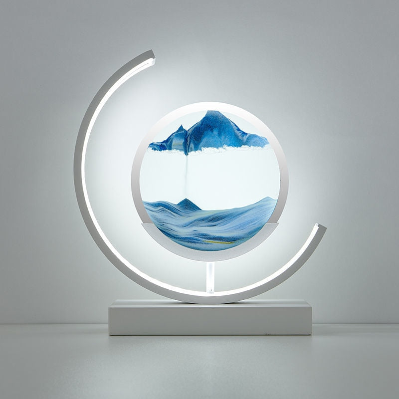 Tranquil Light LED Table Lamp With Moving Sand Scene For Relaxation