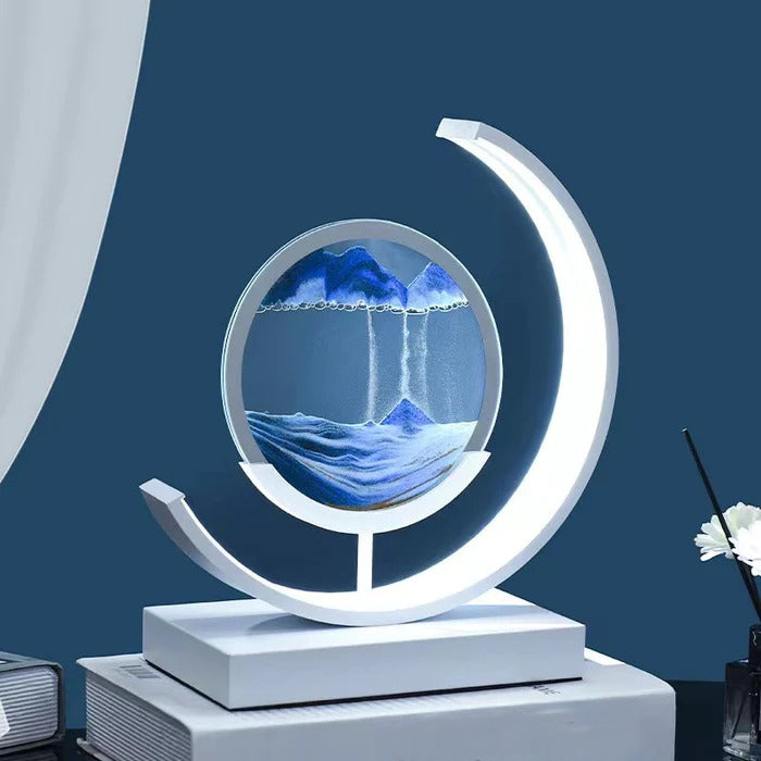 Tranquil Light LED Table Lamp With Moving Sand Scene For Relaxation