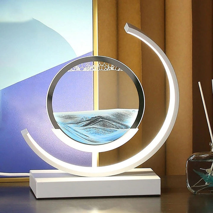Tranquil Light LED Table Lamp With Moving Sand Scene For Relaxation