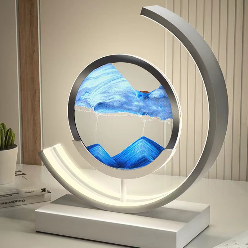Tranquil Light LED Table Lamp With Moving Sand Scene For Relaxation