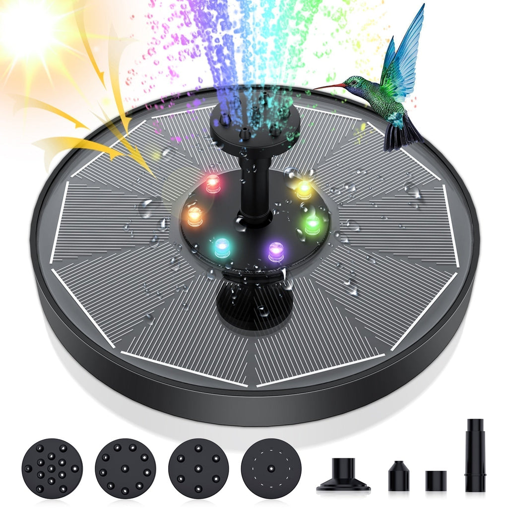 Tranquil Oasis Solar-Powered Fountain Featuring Adjustable Spray For Outdoor Decor