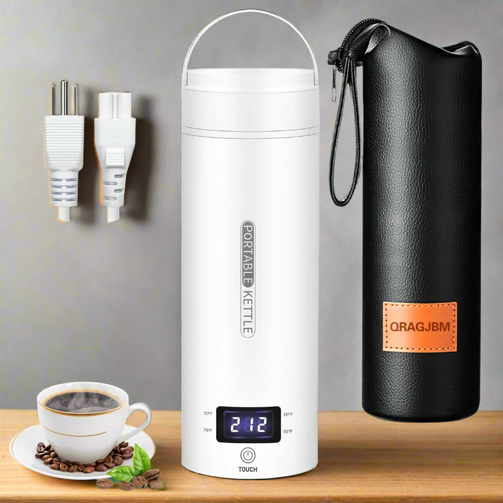 TravelMate Compact Electric Kettle With Smart Temperature Control