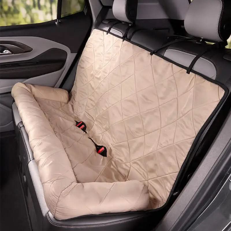 TravelPaw Pet Backseat Lounge With Waterproof Fabric For Clean Car Travel