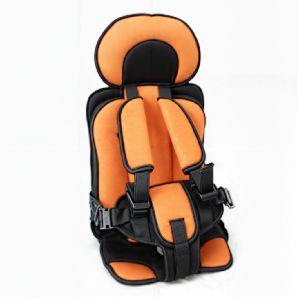 Travel Buddy Compact Car Seat Adjustable Harness For Comfortable Travel With Kids