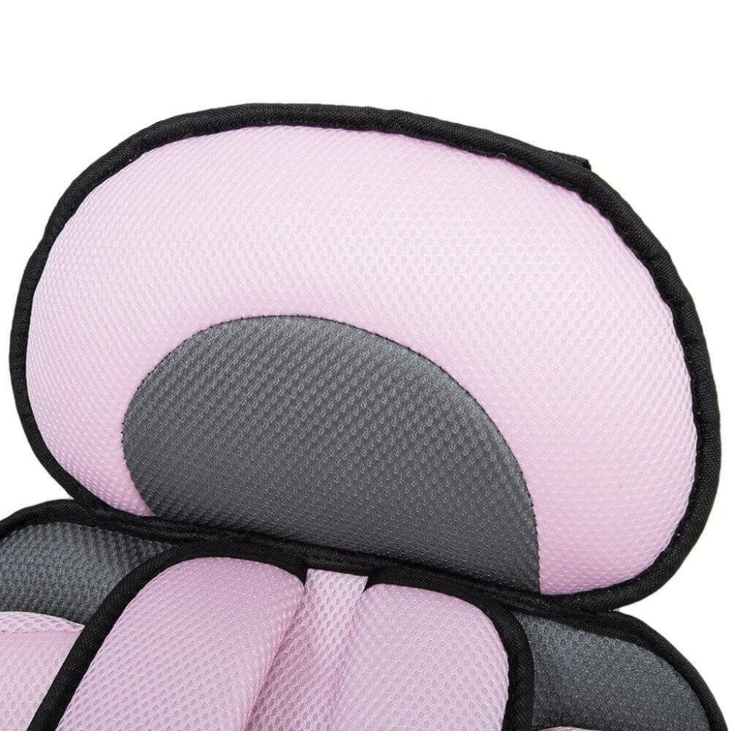 Travel Buddy Foldable Booster Car Seat With Five Point Harness For Travel Convenience