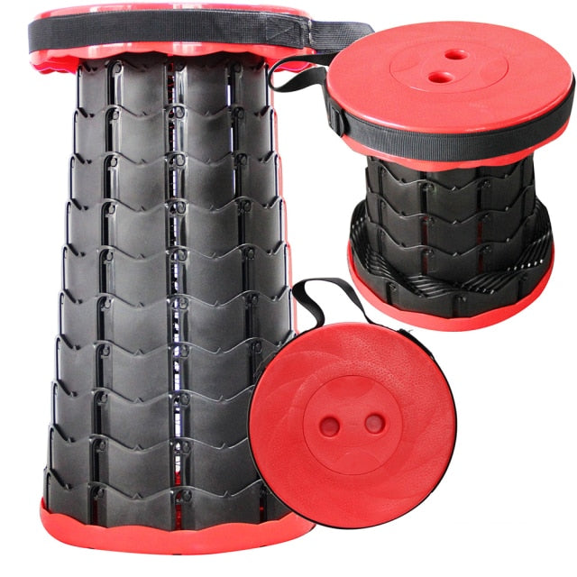 Travel Companion Foldable Stool With Height Adjustment For Lightweight Comfort On The Go