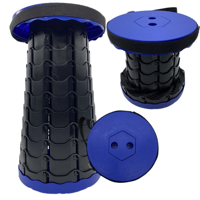 Travel Companion Foldable Stool With Height Adjustment For Lightweight Comfort On The Go