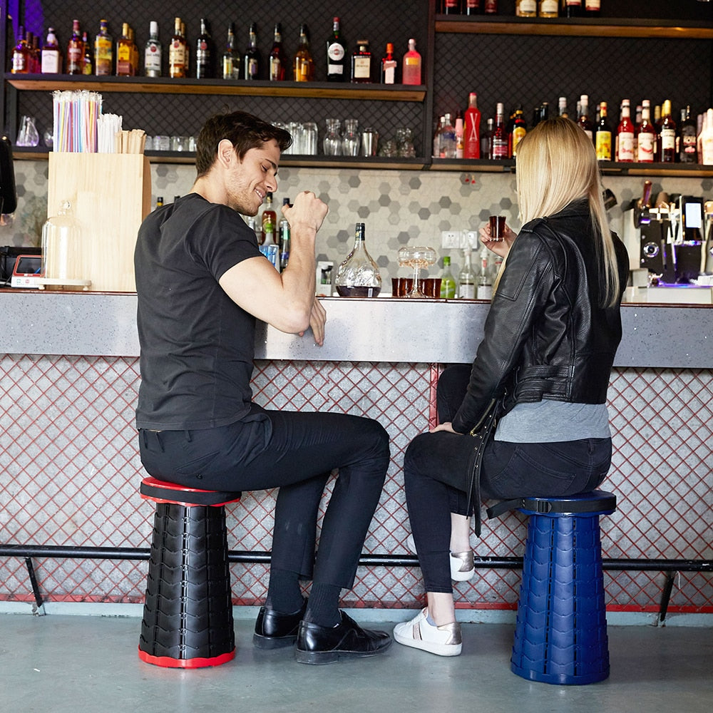 Travel Companion Foldable Stool With Height Adjustment For Lightweight Comfort On The Go
