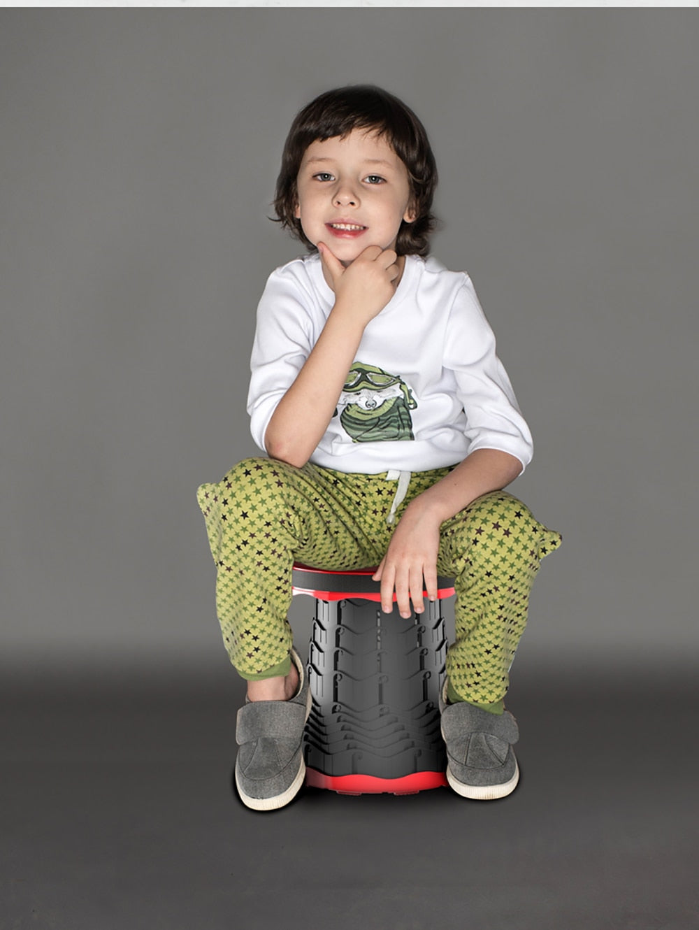 Travel Companion Foldable Stool With Height Adjustment For Lightweight Comfort On The Go