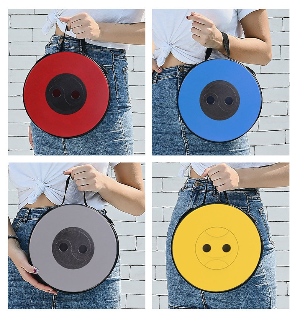 Travel Companion Foldable Stool With Height Adjustment For Lightweight Comfort On The Go