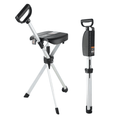 Travel Companion Foldable Walking Cane With Seat Height Adjustable Lightweight Outdoor Use