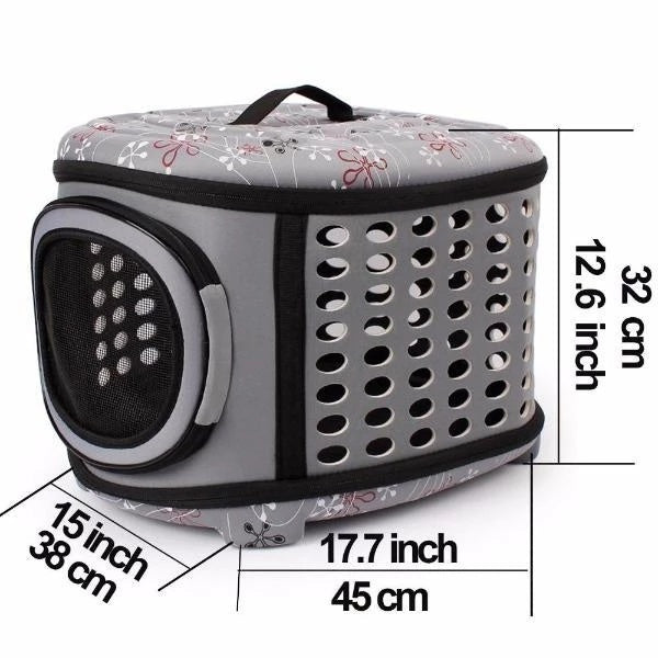 Travel Companion Large Cat Carrier With Sturdy Construction And Cozy Interior