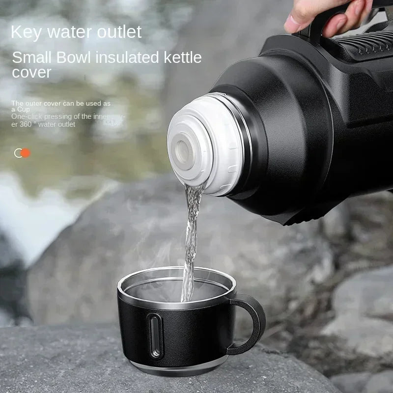 Travel Thermos Bottle For Hot And Cold Beverages On The Go