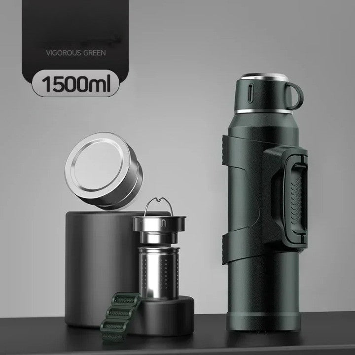 Travel Thermos Bottle For Hot And Cold Beverages On The Go