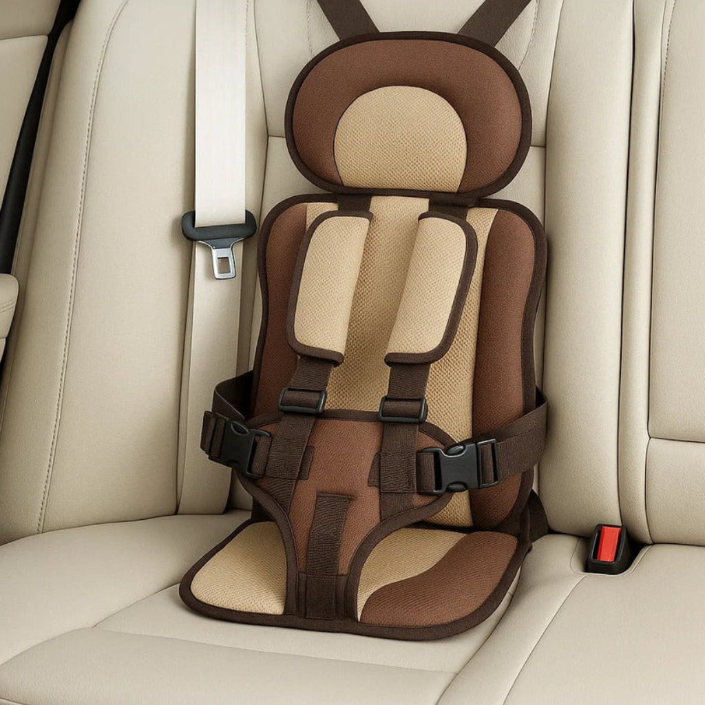 Travel Ready Foldable Kid Car Seat With 5-Point Harness, Lightweight Build